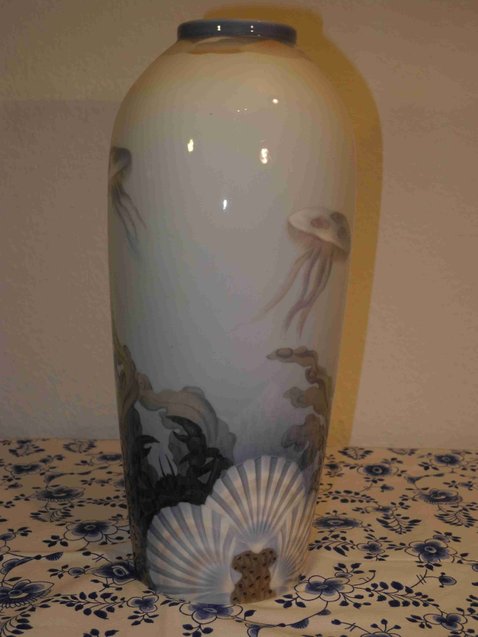 Fish and Shell Vase