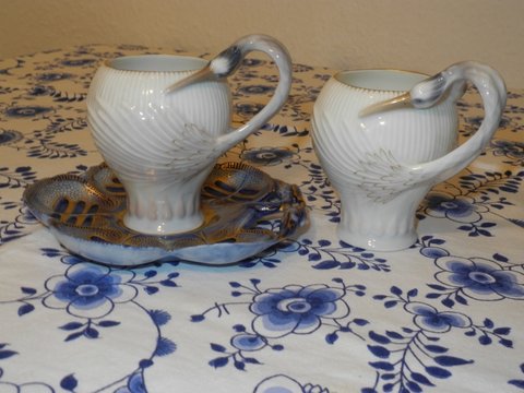 Heron Mocca Cup and Saucer