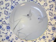 Plate with birds and reed