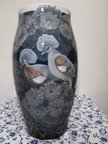 Crested Doves Vase