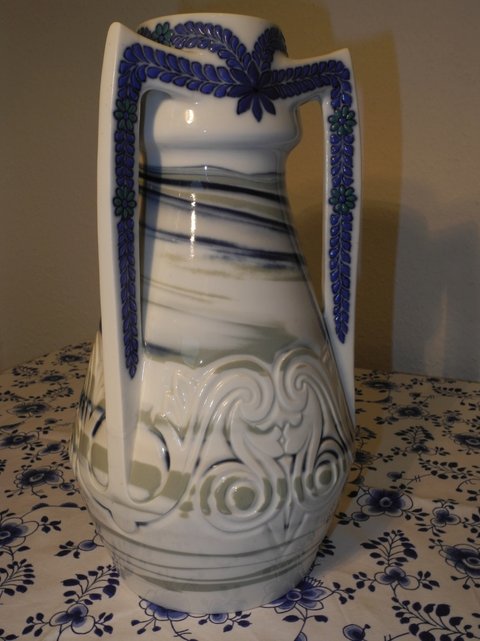 Enamel Glazed and pierced Vase