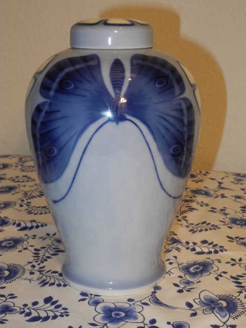 JM - Butterfly lidded vase