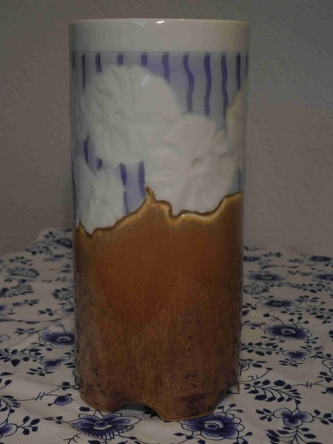 Blossom and Earthenware Vase