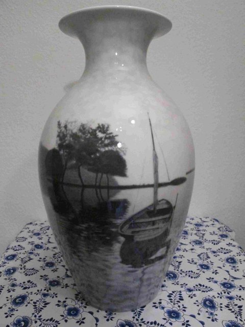 Fishing Boat  Vase