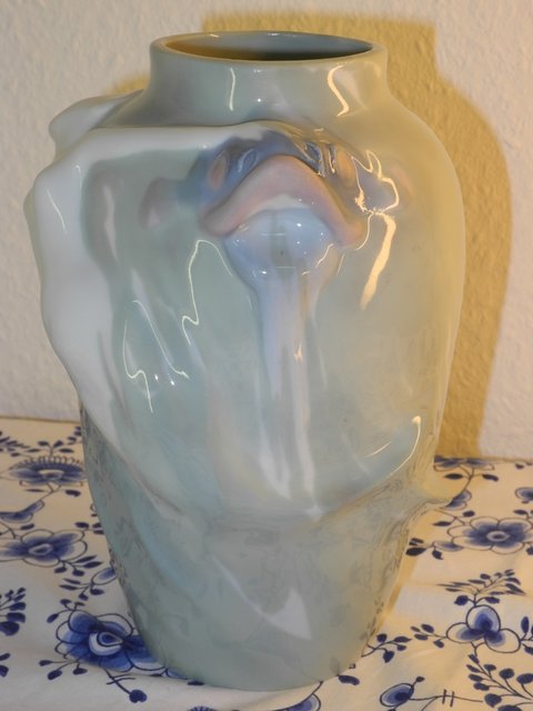 Alf Wallander - Mermaid and fish vase