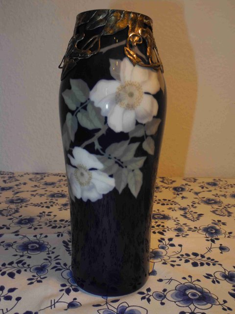 Rose Vase with silver mount
