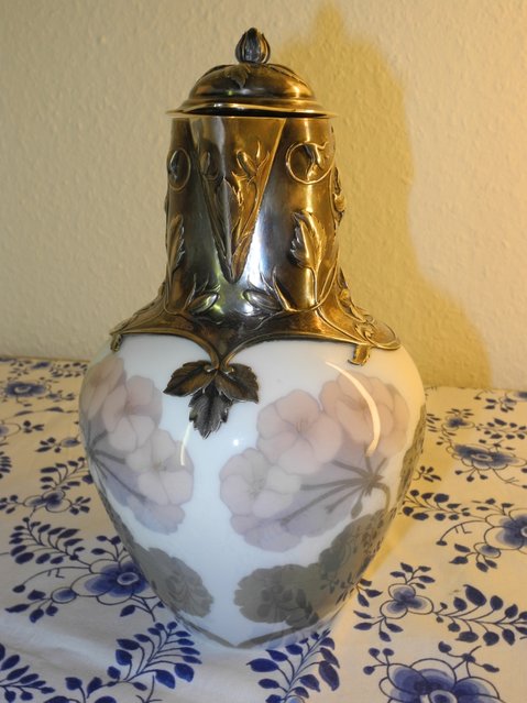 Silver mounted pitcher