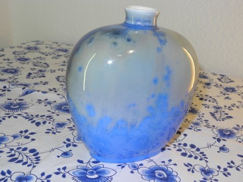 Crystal glaze bottle vase